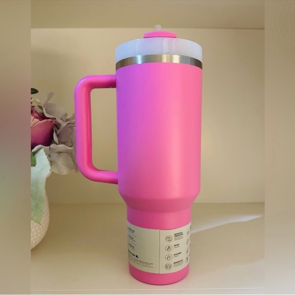 🎉LAST CHANCE🎉Stanley‎ 40oz. Quencher H2.0 FlowState Tumbler Peony - Picture 2 of 8